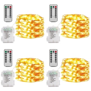 Holiday Lighting <strong>Led</strong> <strong>String</strong> <strong>Light</strong> 10 Meters <strong>With</strong> 100 <strong>Led</strong> Battery Copper Wire Fairy Christmas <strong>Lights</strong> <strong>with</strong> <strong>Remote</strong> <strong>Control</strong> - Product Image 1