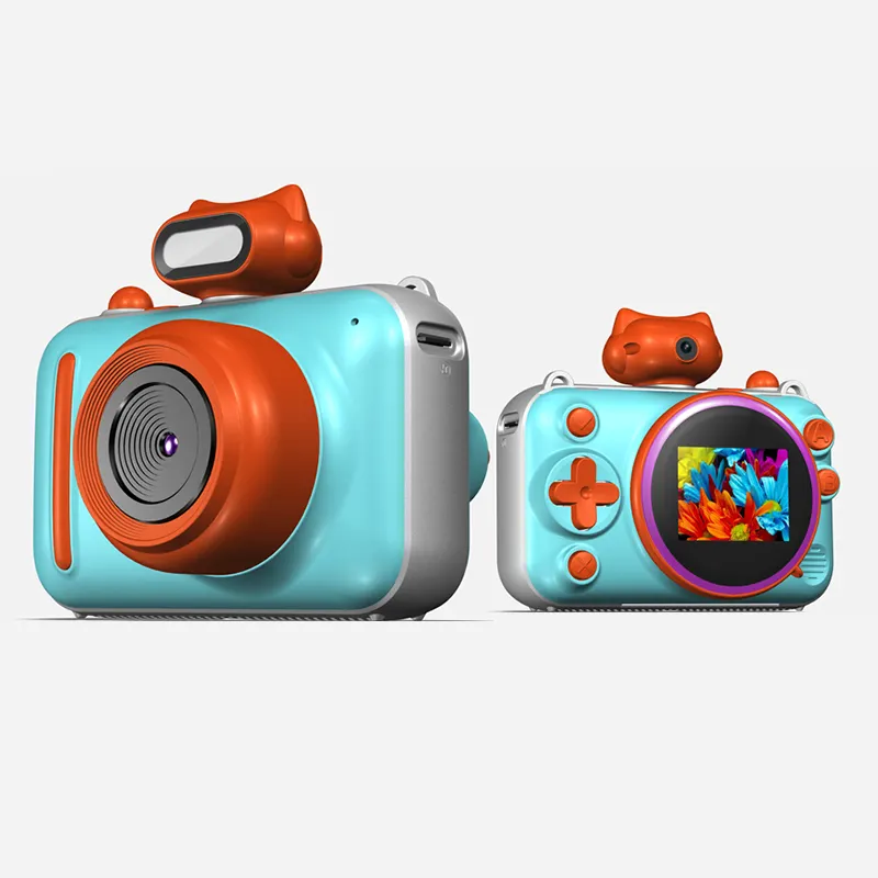 K9 4800W Cámara instantánea de doble lente para niños Impresora Selfie Video 3 en 1 Cámara instantánea Polaroid para niños Juegos integrados MP3