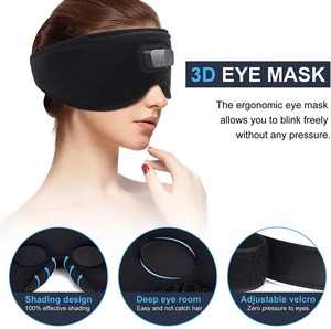 Youmay elektrikli özel uyku göz maskesi oem odm bellek köpük gece göz kapağı rahatlatıcı Bluetooth 3d göz maskesi ile müzik - Product Image 4