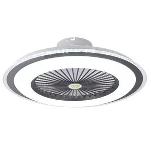 OEM工厂供应现代吊扇带灯110v 220v卧室隐形遥控wifi吊扇带灯 - Product Image 1