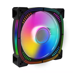 Ventilador LED ARGB de alta eficiencia con iluminación RGB programable y diseño de bajo ruido para plataforma de juegos y computadora de rendimiento