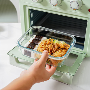 Прямоугольный стеклянный контейнер для пищевых продуктов, пригодный для использования в микроволновой печи - Product Image 4