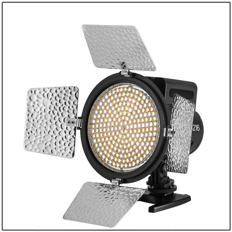 YONGNUO YN216 3200K-5500K LED-Video licht mit 4 Farbplatten für DSLR-Kamera Video licht Foto beleuchtung