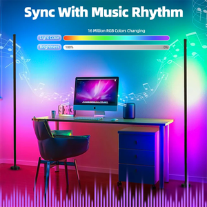 Modern RGB LED Floor <strong>Lamp</strong> for Bedroom &amp; Living Room Smart APP Remote Control Music Sync USB Power Source <strong>Timed</strong> Corner Lighting - Product Image 5