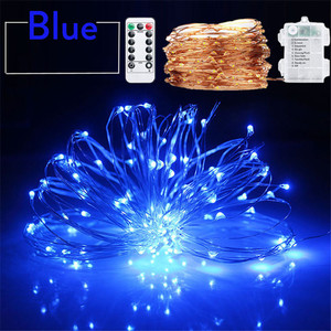 Cadena de luces con 8 funciones para decoración navideña, caja de batería a prueba de agua, cable de cobre LED con control remoto - Product Image 4