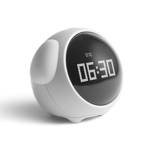 Reloj despertador de mesa lindo con expresión, mesita de noche con píxeles, luz de despertador multifunción para niños, regalo para niños, promoción - Product Image 2