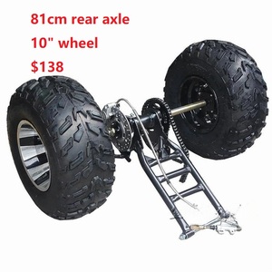 DIY四輪GO KART KARTING UTVバギーダブルディスクブレーキトランスミッションATV73CMリアアクスル (差動付き) - Product Image 5