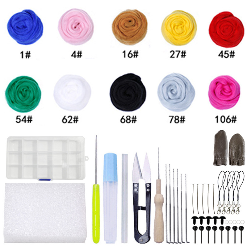 10 couleurs 3 grammes + sac à outils