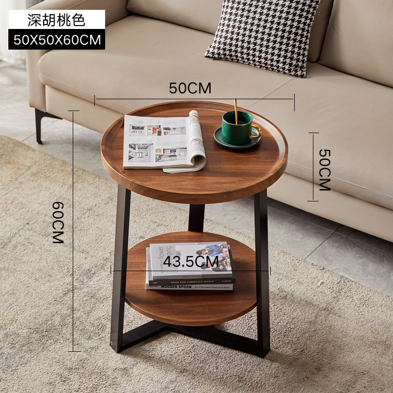 Walnut color, 50*50*60 double layer