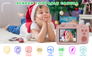 OEMピンク2000Wピクセルフォトポケットミニ1080pHD楽しいユニークでホットなキッズカメラ、子供用三脚カメラ付きリアルカメラ - Product Image 6