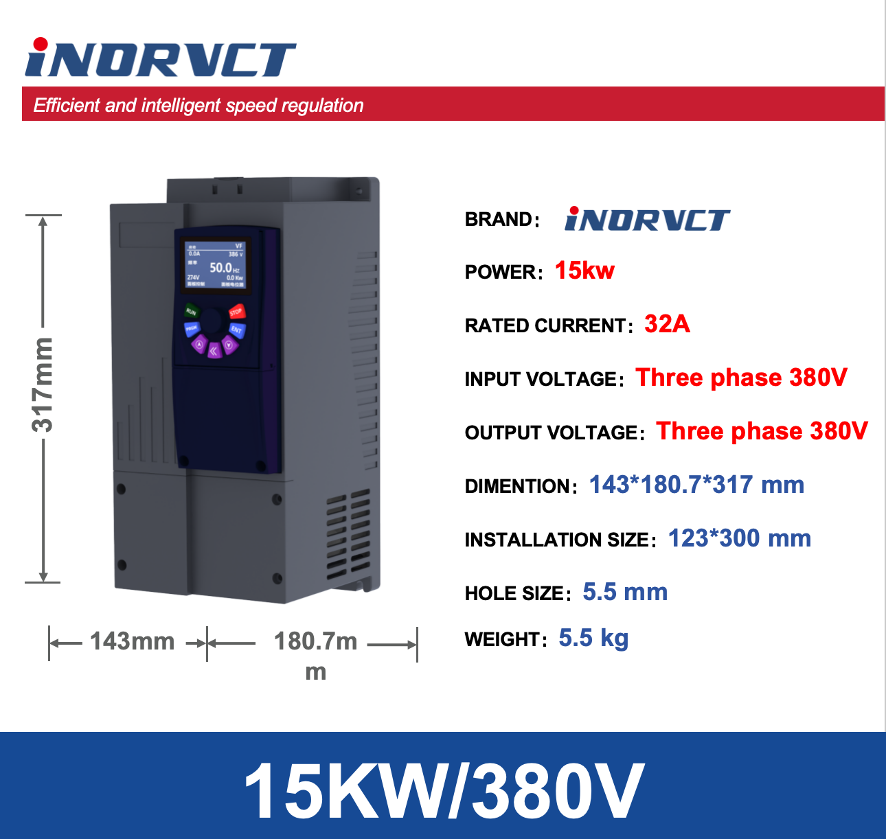 15KW Three Phase 380V