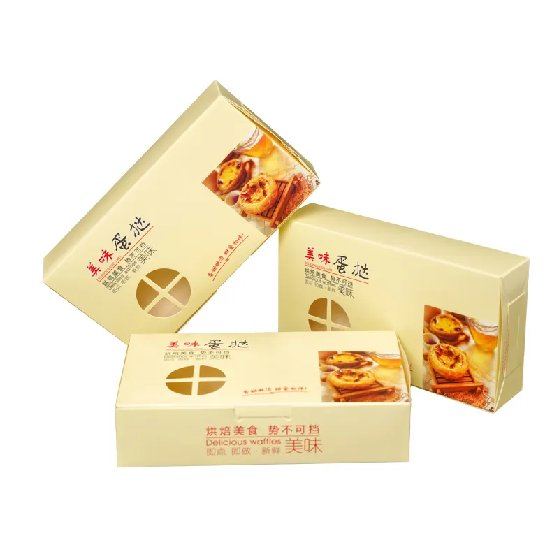 Lipack-caja de embalaje personalizada para cupcakes, magdalenas, pasteles, tartas y huevos con ventana, venta al por mayor