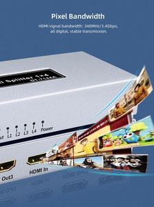 מפצל <span class=keywords><strong>HDMI</strong></span> 1x4 של DTECH, תומך HDCP ו-EDID, 4K, תלת מימד, 1080P, עבור טלוויזיות HDTV - Product Image 4