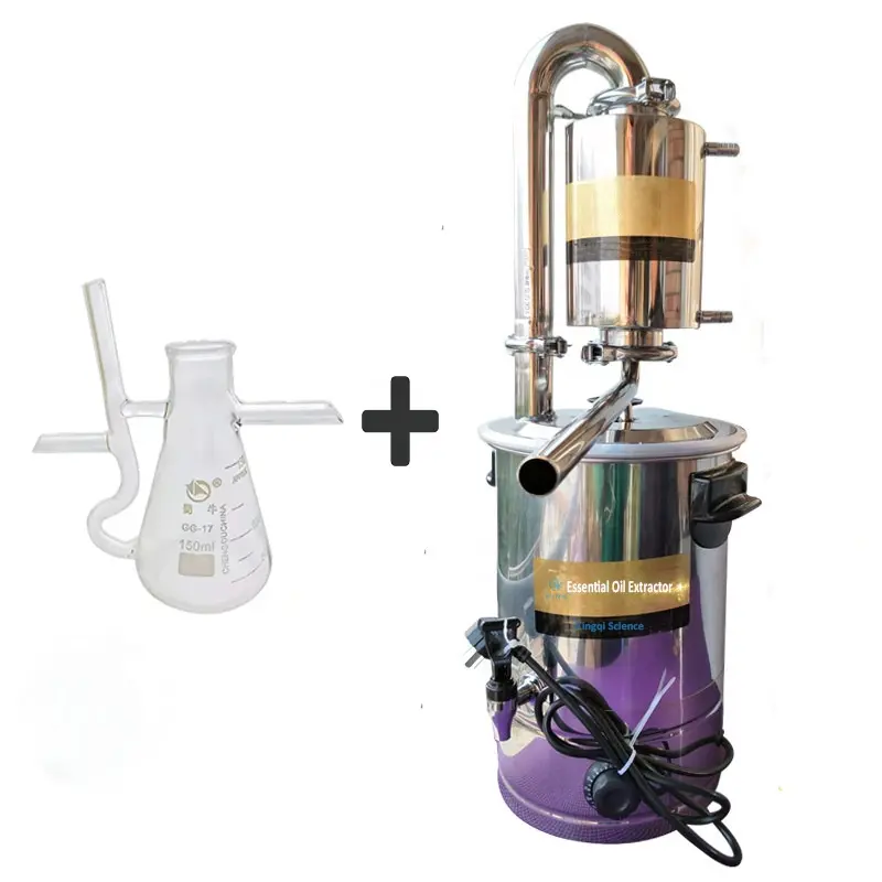 Équipement de distillation d'extraction de purification de rosée d'huile essentielle
