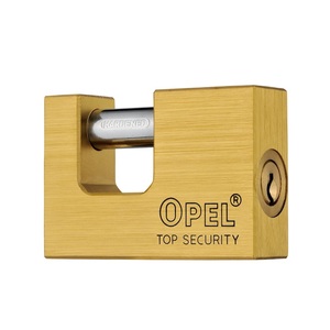 OPELヘビーデューティ真鍮南京錠5キー<span class=keywords><strong>D</strong></span>型アンチカット工業用プロテクターハードウェアロック3サイドコンピュータ防水盗難防止