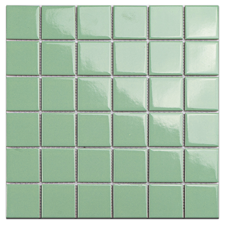 4838 glaze green ceramic mosaic