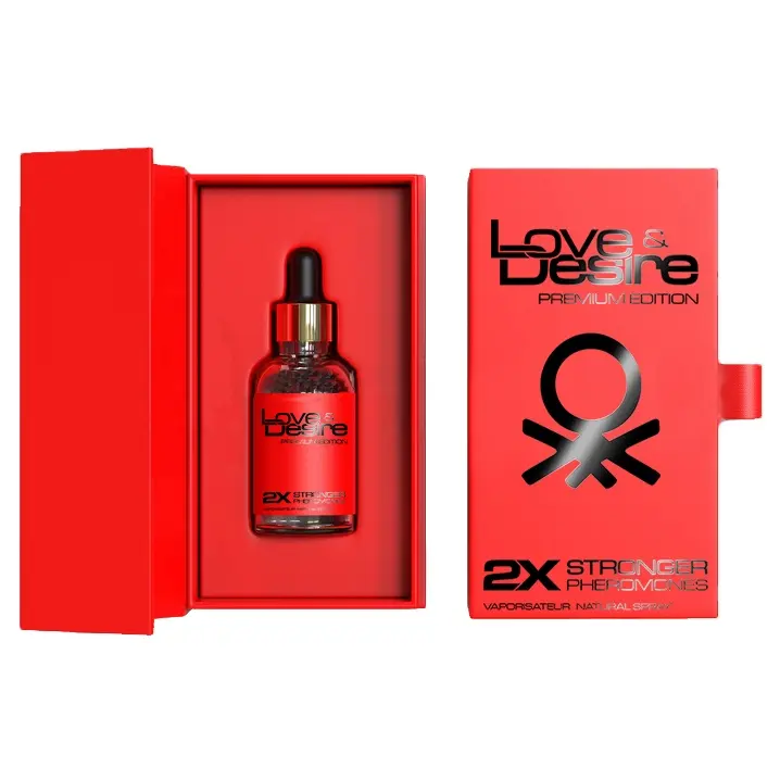 LOVE DESIRE Red Edition Parfüm mit Pheromon für Männer Produkt Bestseller EU Made Feromon Parfüm Attraktion Aphrodisiakum