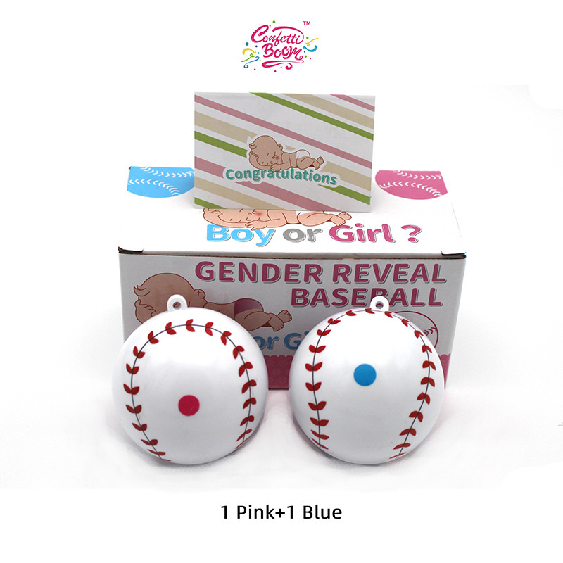 Lot de 2 balles de baseball (2 bleues)