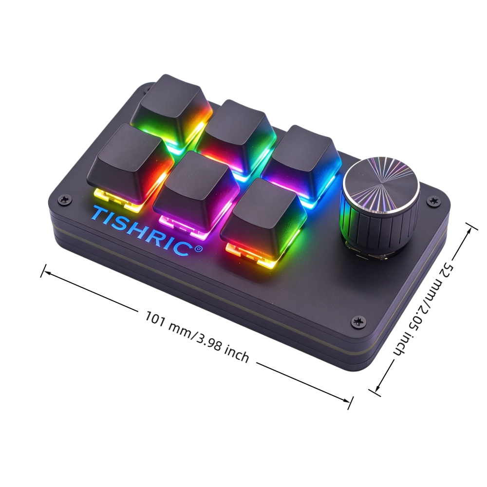 6 Keys 1 Knob Black