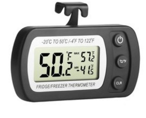 Hacha/Men ececord uncuntion herhermometer para Itchen igigital eefrigerator Thermometer, reeze Thermometer con ARGE arD ispisplay - Product Image 2