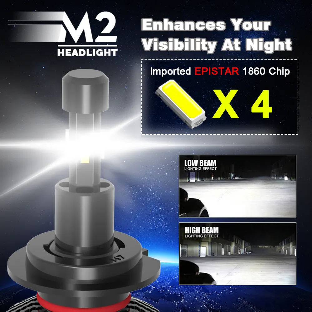 New auto led light 6000k car light h4 h7 h11 9005 automotive led headlight bulb kits Auto Light 12V