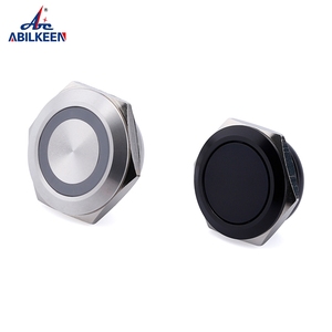 Interruttore a pulsante impermeabile in metallo momentaneo 2 Pin 22mm - Product Image 6