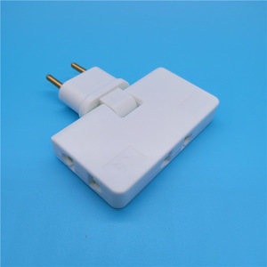 Enchufe adaptador de 1500W, rotación de 180 grados, convertidor doméstico estándar de la UE, adaptador de viaje de uno a tres, fuente transfronteriza - Product Image 2
