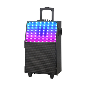 NDR-H15 15-Inch Portable Wireless LED Karaoke Subwoofer RGB Spectrum <strong>Speaker</strong> Parties <strong>Computer</strong> <strong>Use</strong> Home Theatre AC/DC Power - Product Image 1