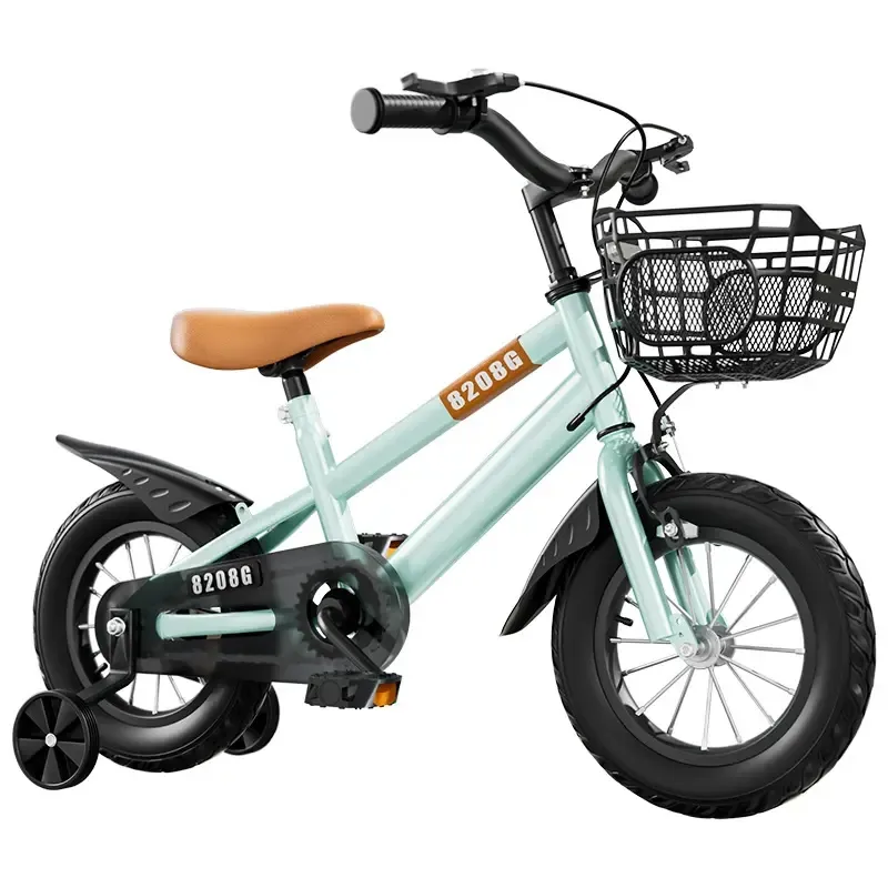 Prezzo di fabbrica di alta qualità 12 "14" 16 "bicicletta per bambini in acciaio al carbonio a quattro ruote