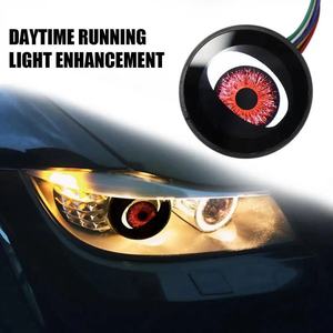 IRONDONKEY dinamik şeytan göz LED araba ışık 8 modları dekoratif Lens far modifikasyonu araba farı Sharingan led - Product Image 3
