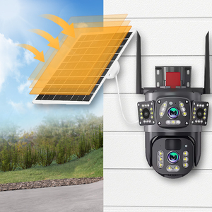 4G V380PRO Solar kamera Outdoor-SIM-Karte Solar Closed Circuit TV PTZ-Kamera 1080P Wireless Solar Battery Power CCTV-Kamera