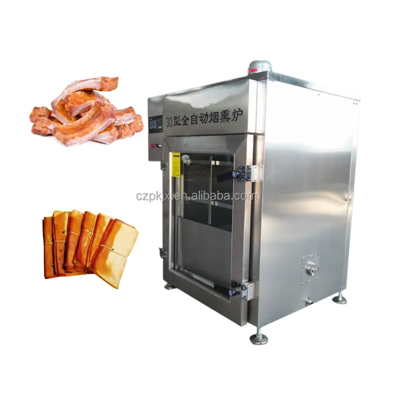 Equipo industrial para fumar salchichas/horno ahumador de tocino/casa para fumar pescado