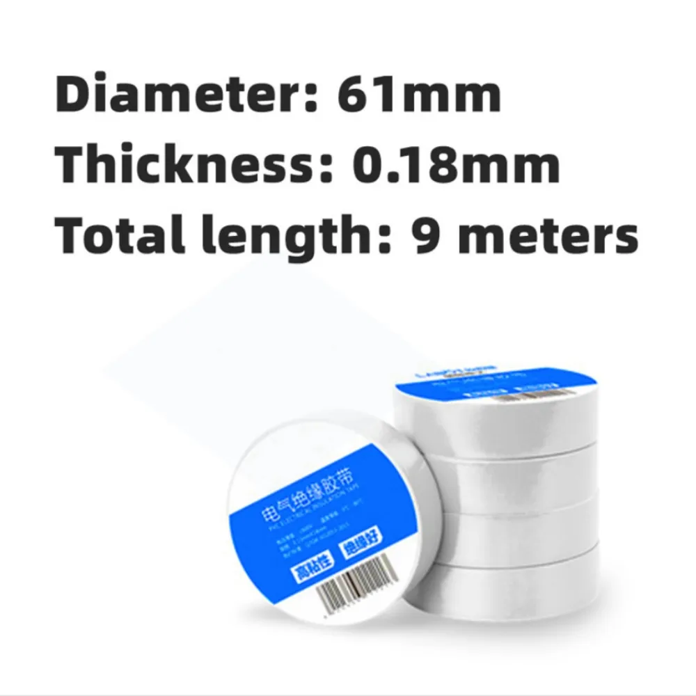 Hochspannungs-flamm hemmendes Jumbo-Log-Roll-Isolierband aus schwarzem Vinyl-PVC für Elektrokabel