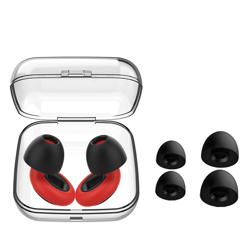 Red&black+BAG+2 ear caps
