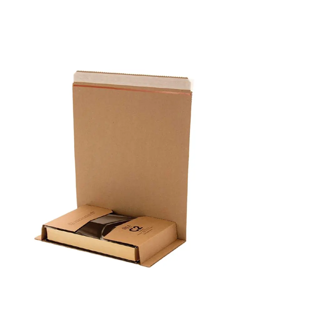 Eco-friendly custom printed book shipping cardboard book boxes kraft corrugated shipping boxes for book