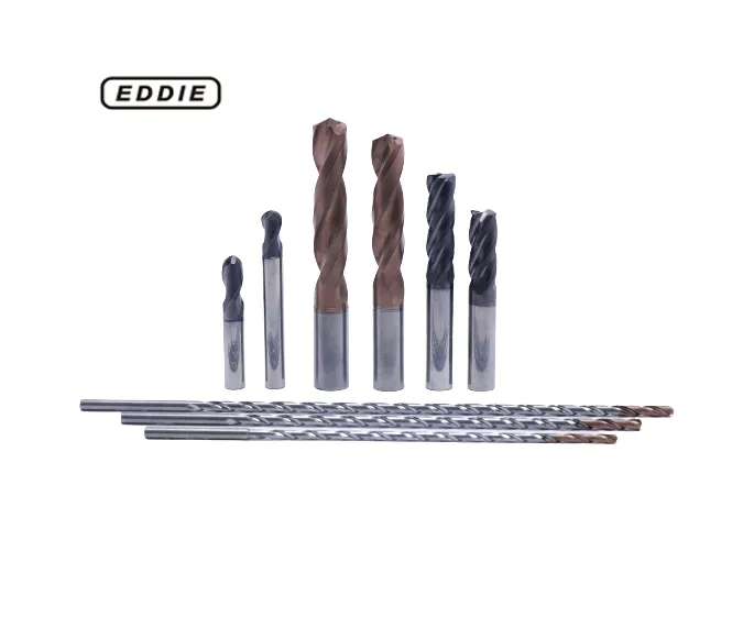 Ferramentas de corte de carbeto EDDIE 4 flautas fresadora de extremidade quadrada CNC Máquina-ferramenta com boa aplicação
