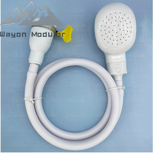 Pommeau de douche pour animaux - blanc - avec capuchon à clipser