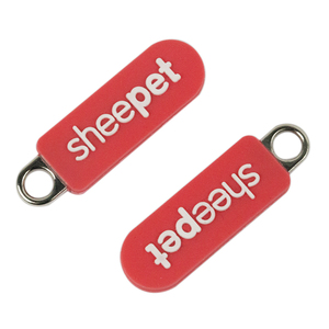 Thương Hiệu Riêng Tên Logo Kim Loại Thanh Trượt Dây Kéo Puller Thanh Trượt Cao Su Dây Kéo Kéo Kéo Cho Túi Xách - Product Image 4