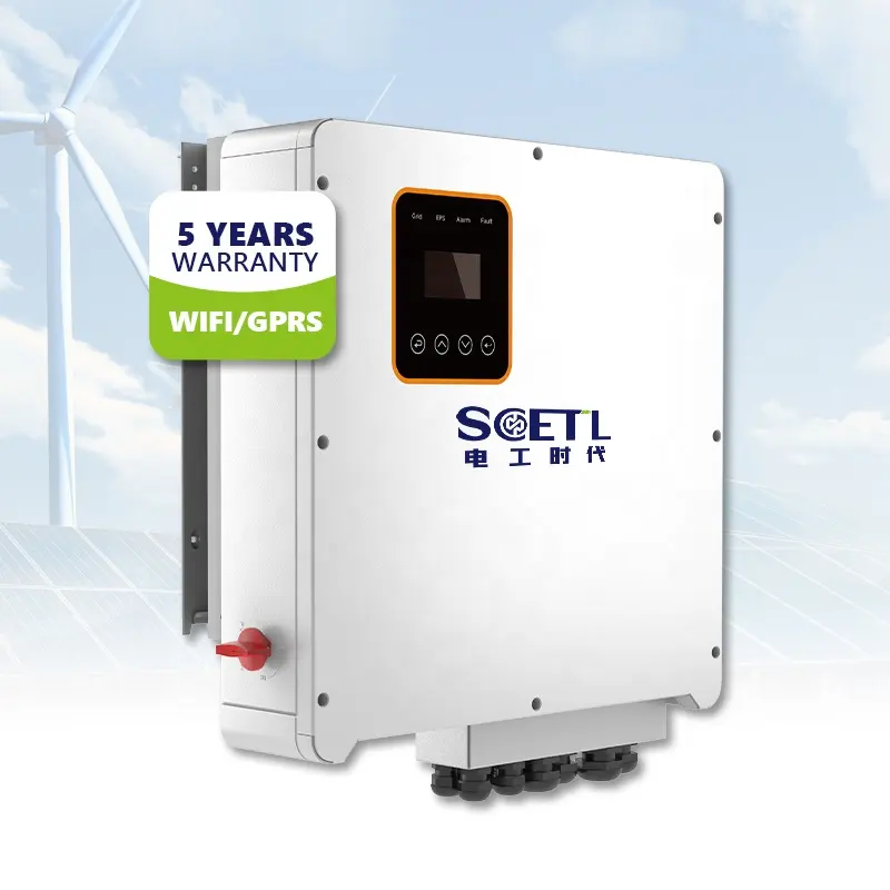 Batería de almacenamiento de energía solar 10kW 6-12k batería de litio LiFePO4 apilada con inversor