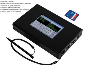 Nodo controlador Artnet DMX con función de grabadora de tarjeta SD reproductor independiente - Product Image 1