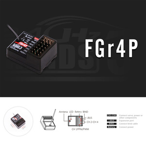 飞天高贵NB4 + FGr4P 2.4GHz 4CH AFHDS3无线电控制器触摸屏，用于遥控汽车船发射器和接收器 - Product Image 6
