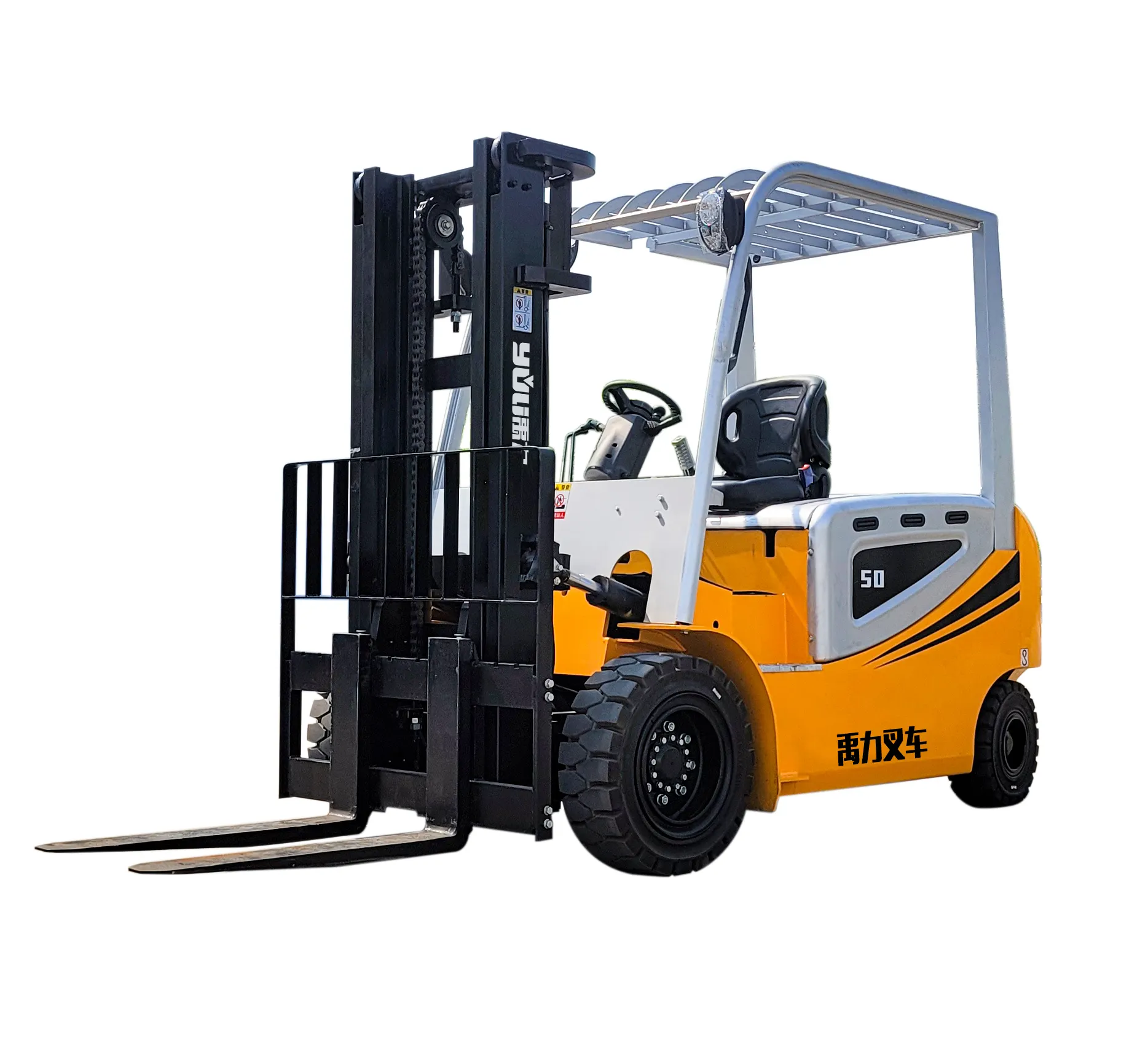 Çin üst satış pil Forklift Mini yük kapasitesi uzun vadeli pil ile 5ton depo çalışma durumu