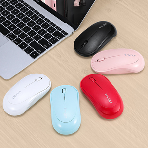 T-WOLF Q18 su misura logo pc mouse silenzioso del computer rosa mini mouse portatile per desktop notebook pc - Product Image 5