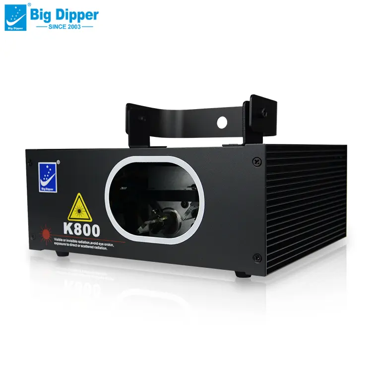 مصباح ليزر Big Dipper K800 80 ميجا وات RG مع تحكم صوتي DMX512 لحفلات الزفاف والديسكو والحفلات الراقصة