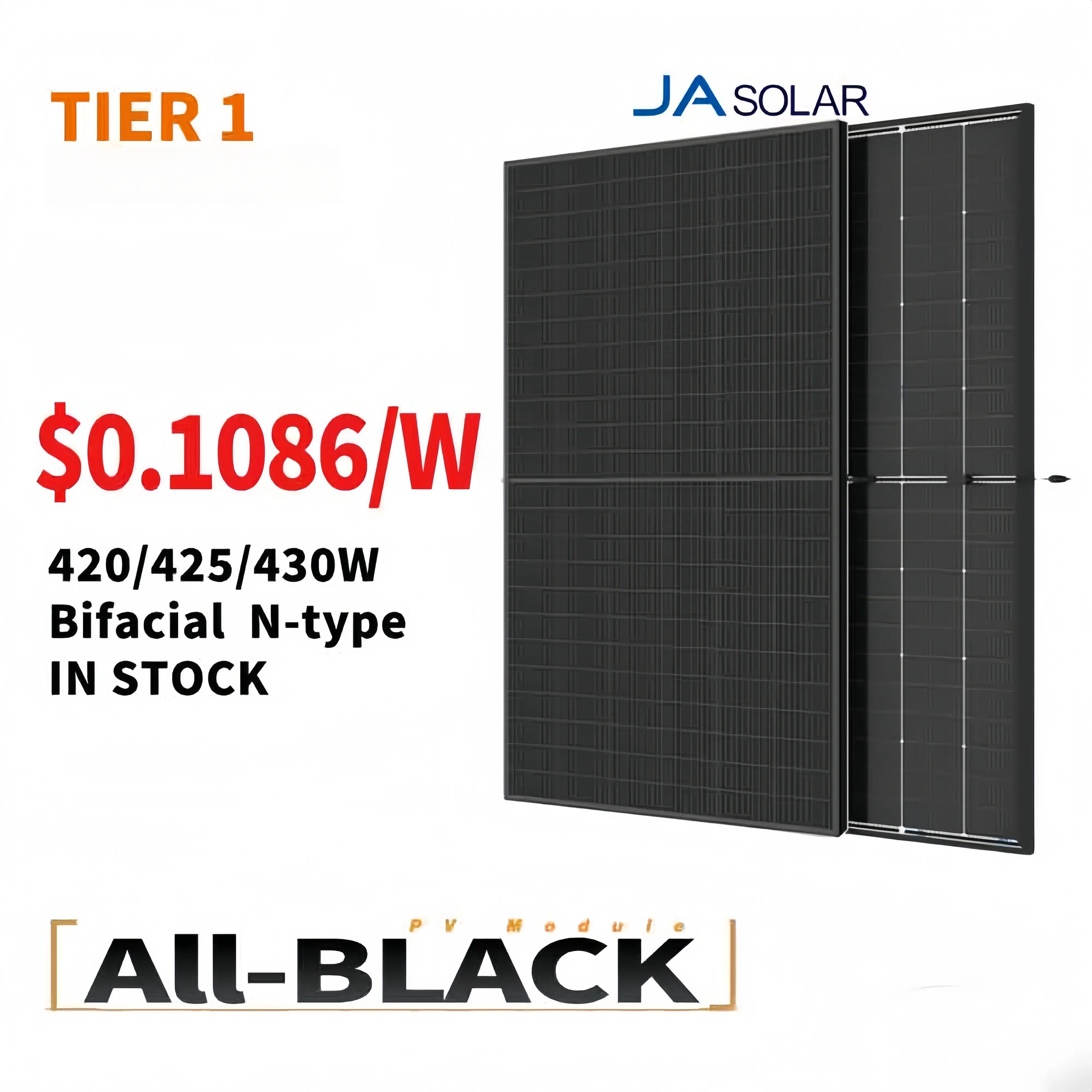 Tier 1 Trina PVC Vertex Solar Power Panneaux de toit Longi Himo 5 6 7 580 Watt Plaque 550 Watt 550 Watt Pv Companies Module Prix de vente