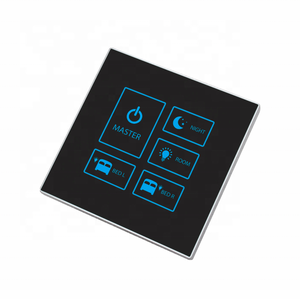 Sistema de habitación de invitados, interruptor de cristal Led personalizado, Control inteligente de Hotel, Software de ordenador