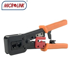 RJ45หนีบผมปลายท่อแบบมือถือ RJ11 RJ12เครื่องมือช่างเครือข่าย - Product Image 4