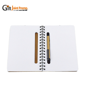 A5 Kraft cuaderno de espiral con pluma portátil con notas adhesivas - Product Image 4
