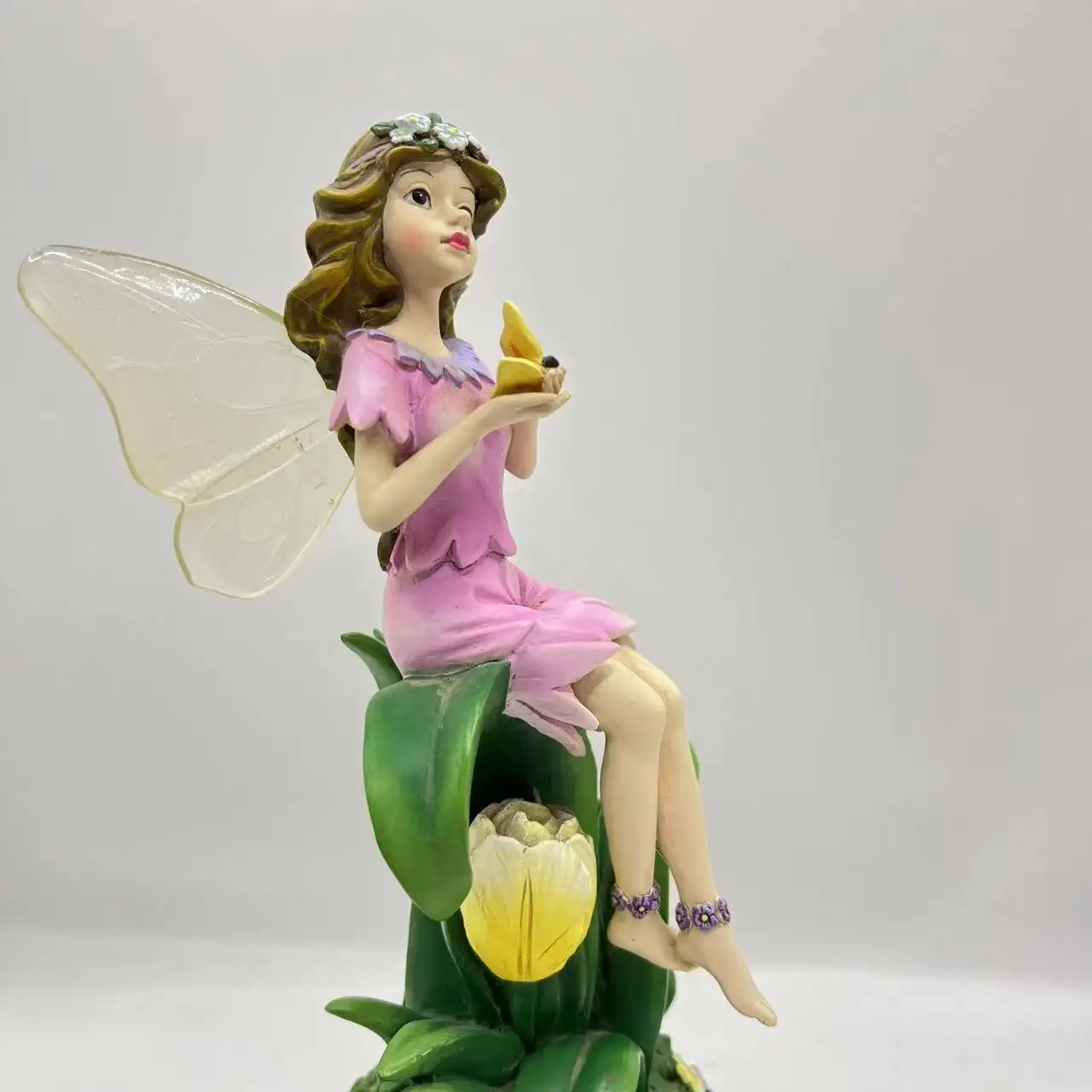 Customizable resin cute angel elf LED lamp decoration