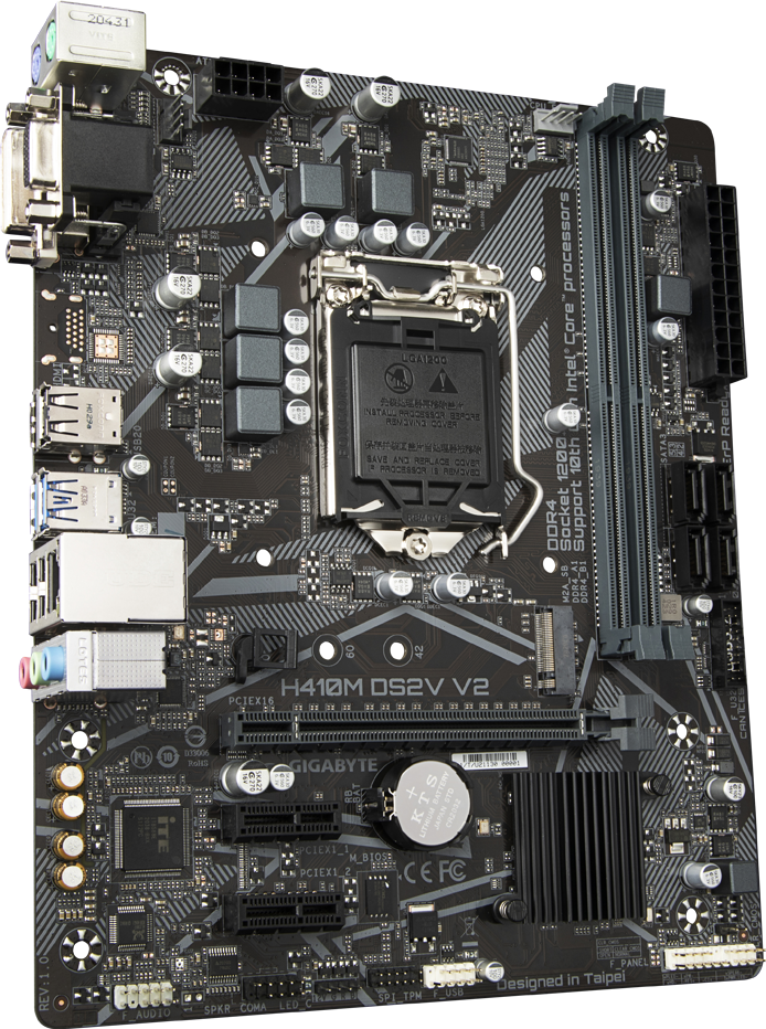 GIGABYTE H410M-DS2V/V2 : Carte mère GIGABYTE H410M-DS2V/V2